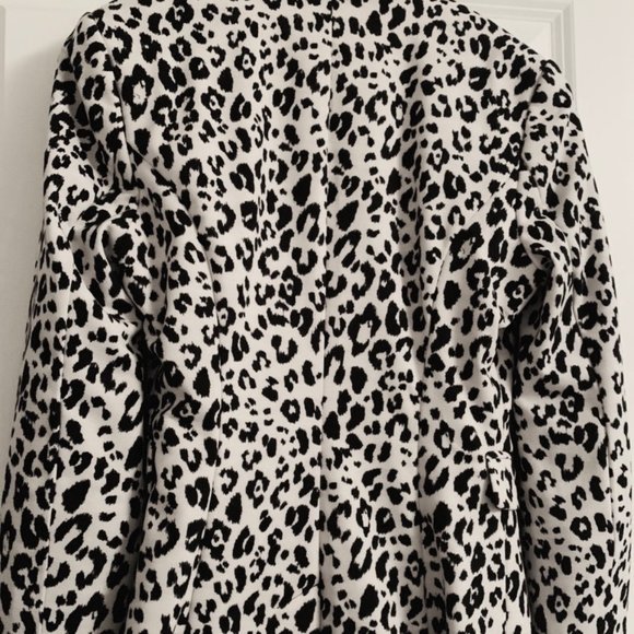 H&M Monochrome Leopard Print Blazer Sz 6 New w/Tag - Picture 2 of 5